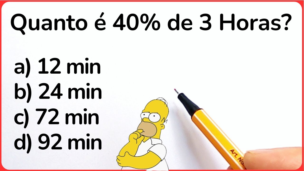 4 QUESTÕES DE PORCENTAGEM🔥 GRAU 1‼️