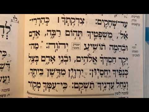 תהלים פרק לו׳ Tehilim perek 36 Psalms chapter 36 למנצח לעבד לה׳ לדוד