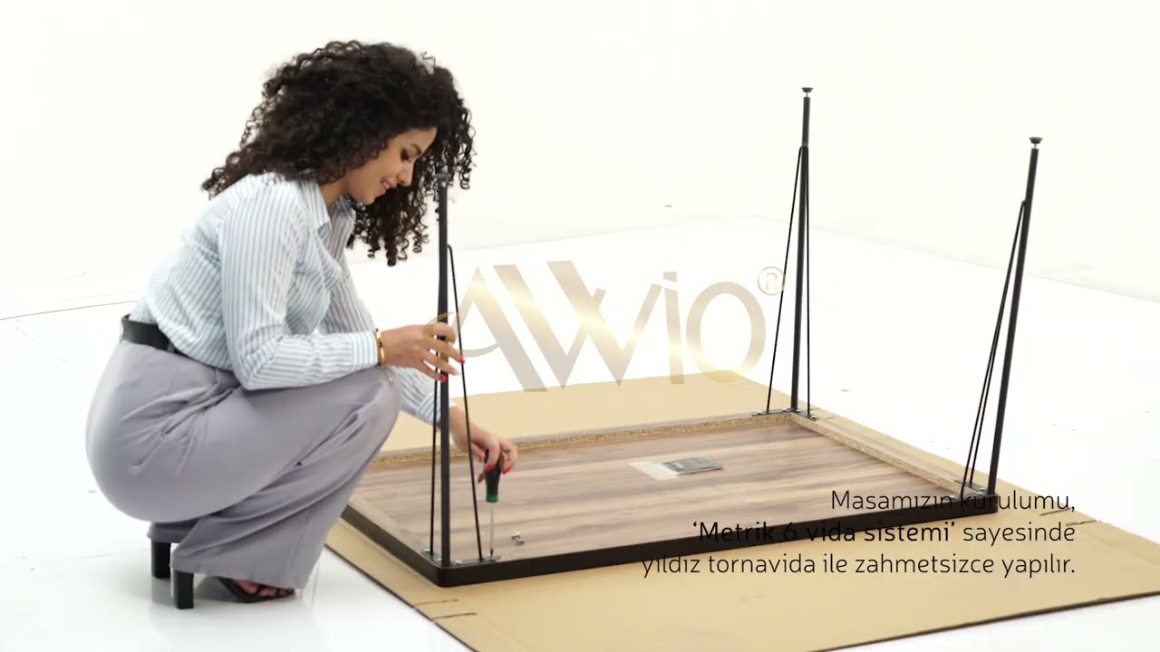 TEL SANDALYE ve 70X110 EZGİ YEMEK MASASI KURULUM VİDEOSU