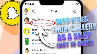 How to Send Videos from Camera Roll as Snaps on Snapchat (2024)