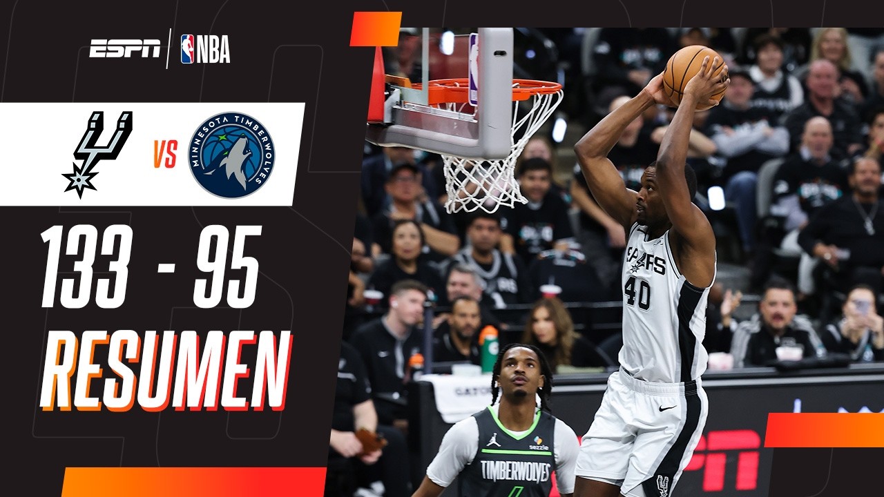 LOS SPURS ESTUVIERON INTRATABLES Y DERROTARON CON COMODIDAD A LOS TIMBERWOLVES | RESUMEN