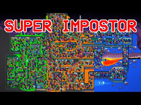 AMONG US with 1 MILLION PLAYERS, but SUPER IMPOSTOR on POLUS MAP