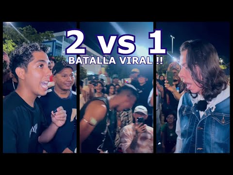 batalla viral 2 vs 1 Lou jack vs Juanjo + jesus
