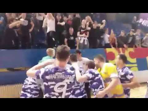 KMF Konjarnik - KMF Trebinje - Ludnica navijača i igrača na kraju utakmice