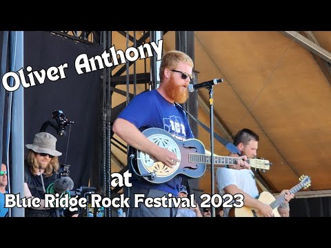 Oliver Anthony at Blue Ridge Rock festival 2023