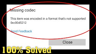 Fix - This item was encoded in a format that