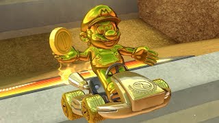 Mario Kart 8 Deluxe - Mirror Lightning Cup (Gold Mario &amp; Gold Kart Gameplay)