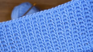 Easy and quick way to crochet a Tunisian baby blanket