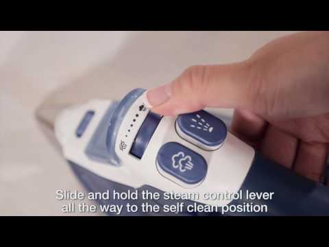 How to use the self-cleaning function of a Rowenta iron
