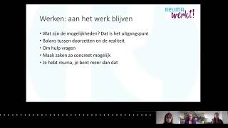 Webinar Reumazorg Nederland - Reuma en werk
