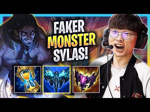 FAKER IS A MONSTER WITH SYLAS! - T1 Faker Plays Sylas MID vs Syndra! | Bootcamp 2023