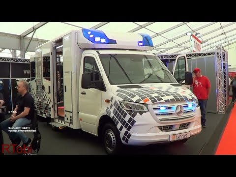New Mercedes Sprinter/ Fahrtec box ambulance on the RETTmobil 2018 expo in Germany