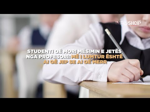 Studenti që morri mësimin e jetës nga profesori: Më i lumtur është ai që jep se ai që merr