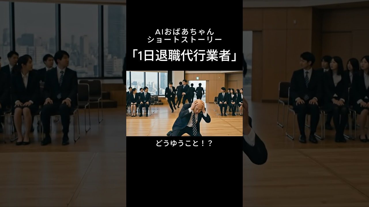 1日退職代行業者【ショートストーリー】【AIおばあちゃん】#AI #aiおばあちゃん #aishorts #aivideo #ai動画