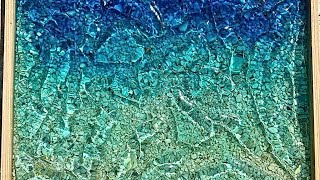 Realistic Water Effect in Resin Wall Art: Resin Art Tutorial