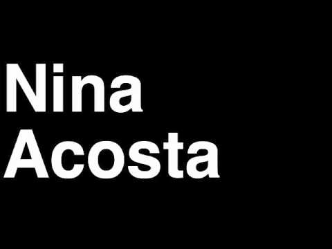 How to Pronounce Nina Acosta Survivor Cast 2012 One World Tribal Council Immunity Challenge Idol