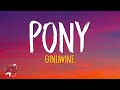 Ginuwine Pony Lyrics