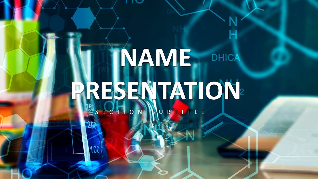 Lab Report or Scientific Discovery PowerPoint Template for Professional Presentations