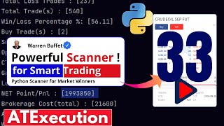 Real-Time Scanner [Trading Strategy]| Python Algo Trading for FNO & Stocks [Part 33]