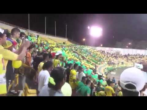 "Rebelion Auriverde Norte - Real Cartagena 15 de Febrero 2016" Barra: Rebelión Auriverde Norte &bull; Club: Real Cartagena