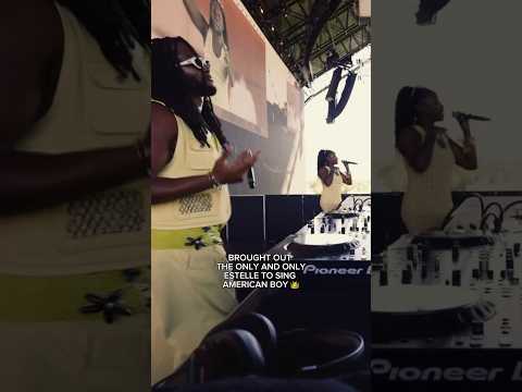 Surprise of the weekend? @EstelleDarlings blessing the stage with me at Coachella.