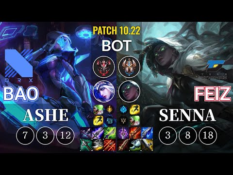 DRX BAO Ashe vs DYN Feiz Senna Bot - KR Patch 10.22