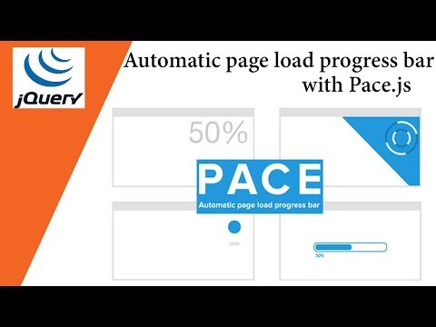 Automatic page load progress bar with Pace js  Javacsript Plugin