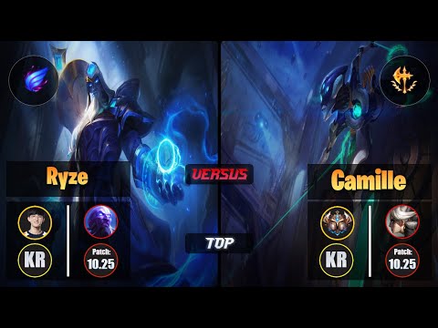 Naehyun RYZE (Top) [Phase Rush] VS CAMILLE - Challenger KR Patch 10.25