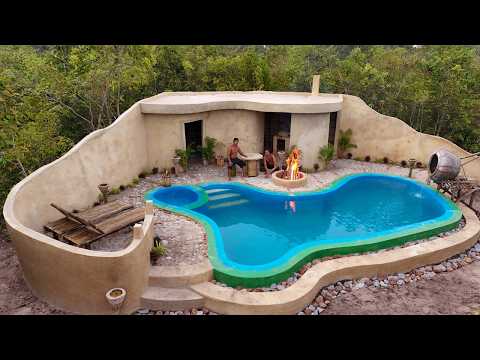 189 Days Building a Luxury Jungle House with Private Swimming Pools
