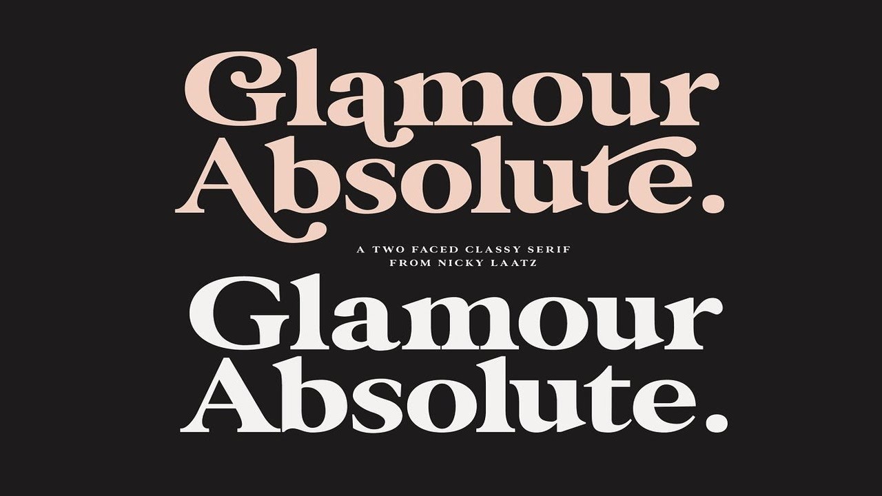 Glamour Absolute Modern Vintage Font Free Download