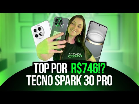 Smartphone Tecno Spark 30 Pro KL7 256GB 8GB RAM Dual SIM Tela 6.78" - Obsidian Edge - 5