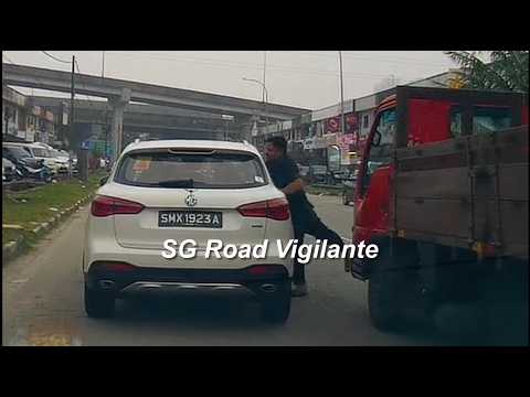 17oct2026  jb  #SMX1923A MG driving over double white line punch by  passenger of lorry #JML106