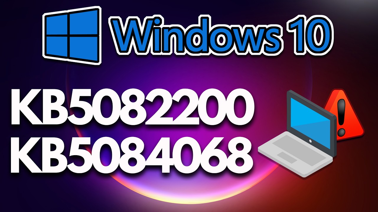 Error al Instalar o Descargar Actualización KB5082200/KB5084068 en Windows 10 Solucion