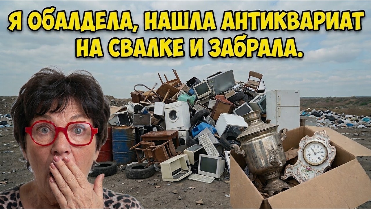 Я ОбАлДеЛа ! Нашла антиквариата на свалке и забрала ! Не мусорка  антикварный 