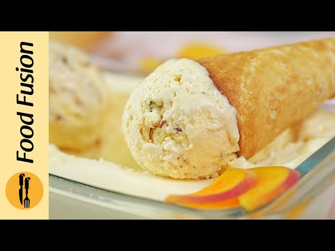 Peach Ice cream Recipe by Food Fusion