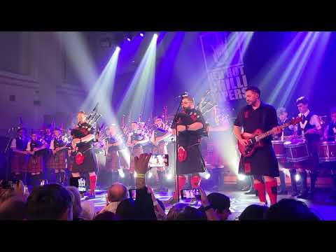 Red hot chilli pipers Ayr town Hall 2023 Highland cathedral