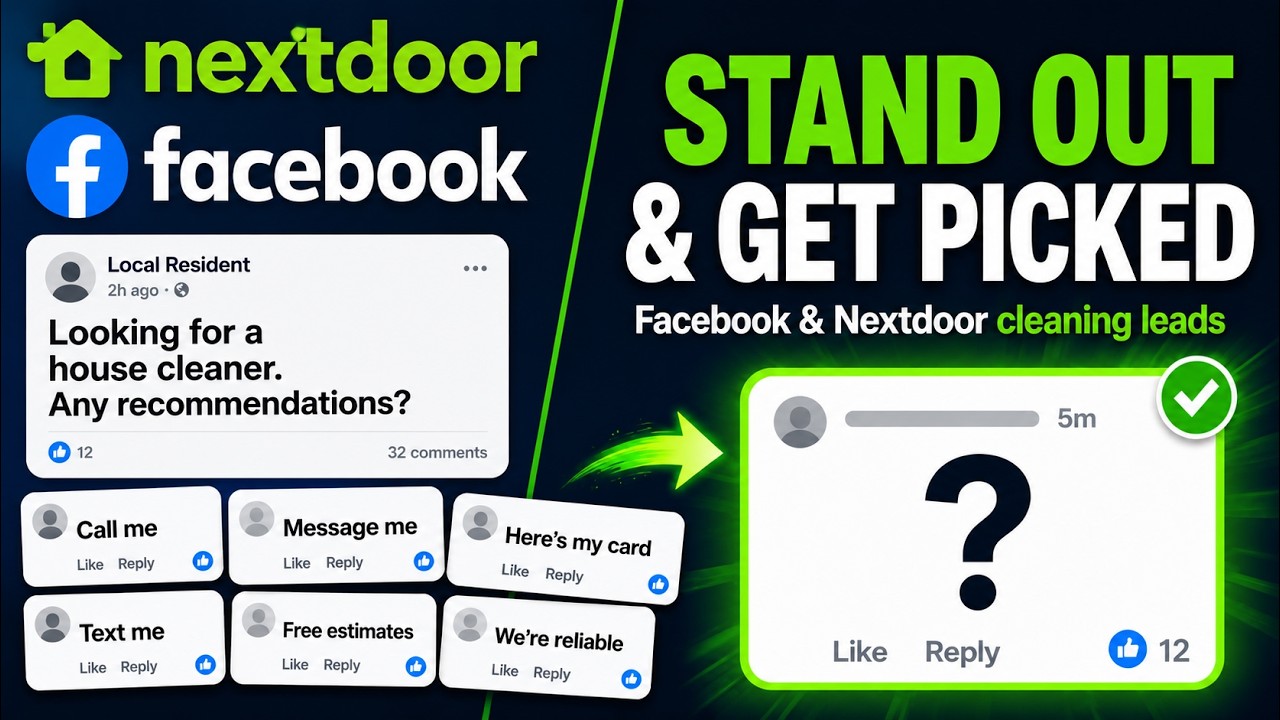 How Cleaning Businesses Can Stand Out in Crowded Facebook and Nextdoor Posts
