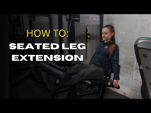 Seated Leg Extension: How To