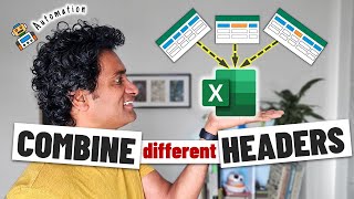 Download the video "AWESOME Excel trick to combine data from files with DIFFERENT headers"