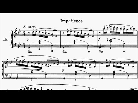 Heller 25 Studies Op.45 No.18 Impatience Sheet Music
