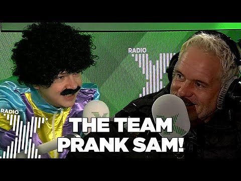 The team trick Sam into coming in the office in fancy dress... | The Chris Moyles Show | Radio X