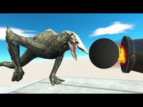 GIANT MONSTERS CLIMB THE CANNONBALL PATH #3 - Animal Revolt Battle Simulator funny moments