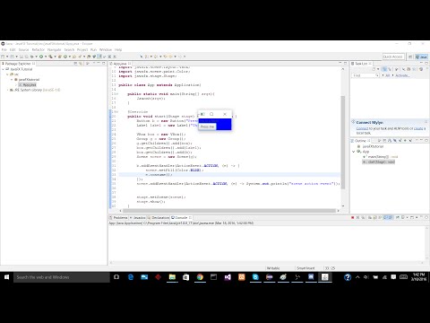 JavaFX tutorials: Episode 4- Event Handlers