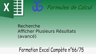Effectuer une recherche multi-résultats dans Excel