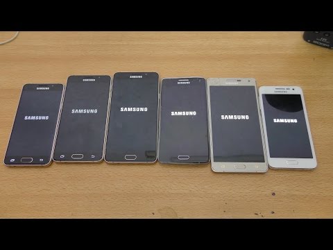 Samsung Galaxy A7 vs A5 vs A3 (2016) vs (2015) - Speed Test (4K)