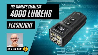 Nitecore T4K Review - the World's smallest 4,000 lumens flashlight - but is it any good?