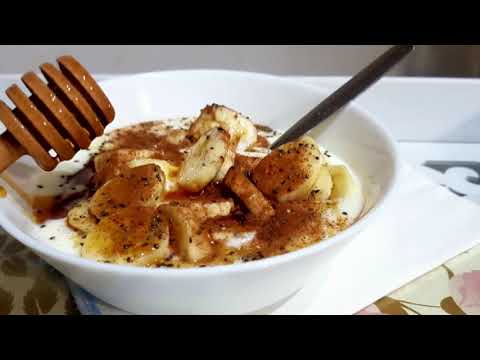 Vetem 1 minute mengjes ideal per te nisur ditën shendetshem 🍥🍌🍯