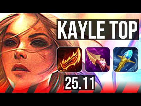 KAYLE vs IRELIA (TOP) | 6 solo kills, Legendary, 12/3/4 | KR Diamond | 25.11