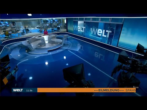 WELT Nachrichten Intro/Outro 2021 aus dem neuen Studio (mit Themenüberblick) [HD 1080p50]
