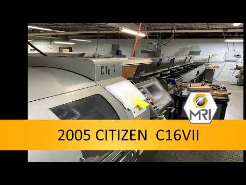 2005 CITIZEN C16VII CNC Swiss Lathe | Machinery Resources International (1)